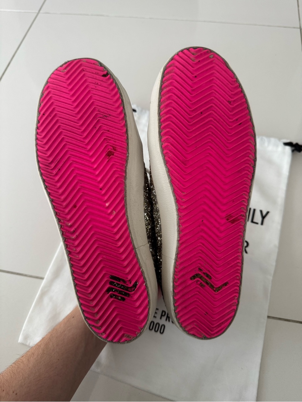 Golden Goose Superstar Bicolor Glitter Sneakers - Picture 9 of 9